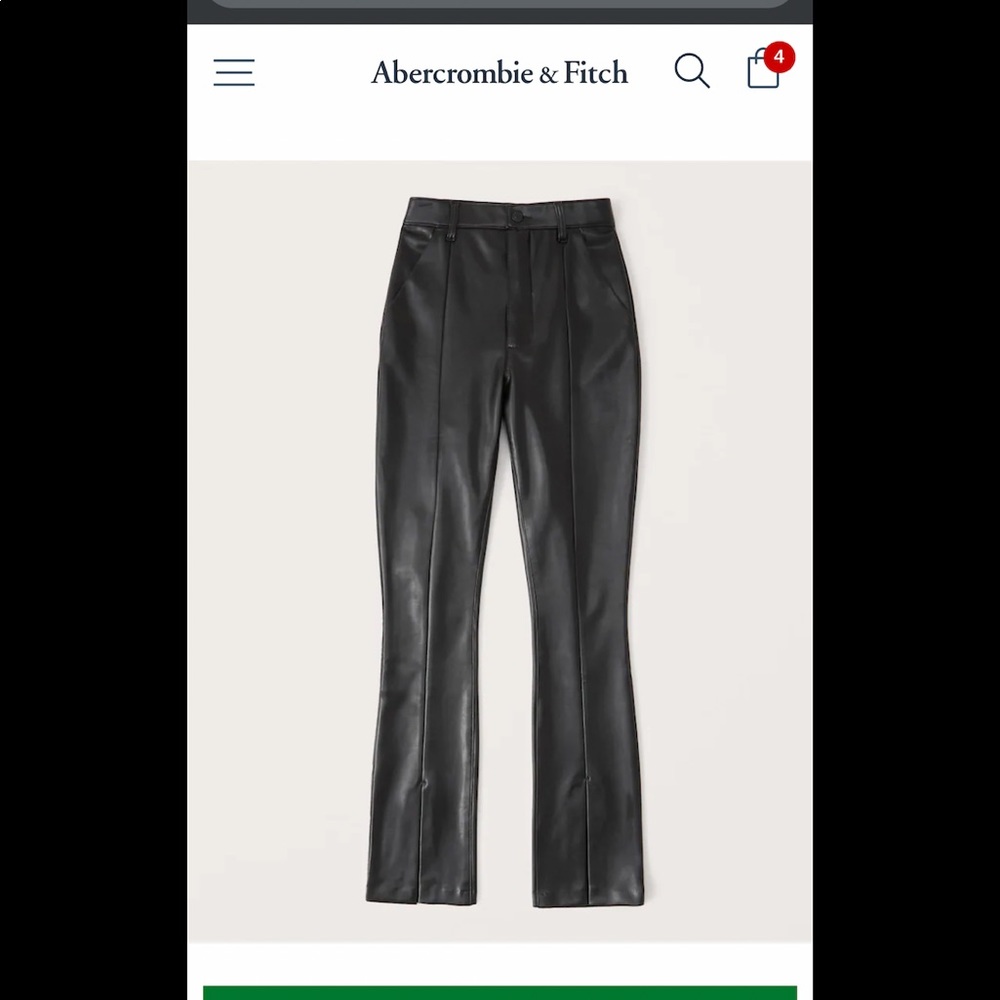 Curve love leather pants